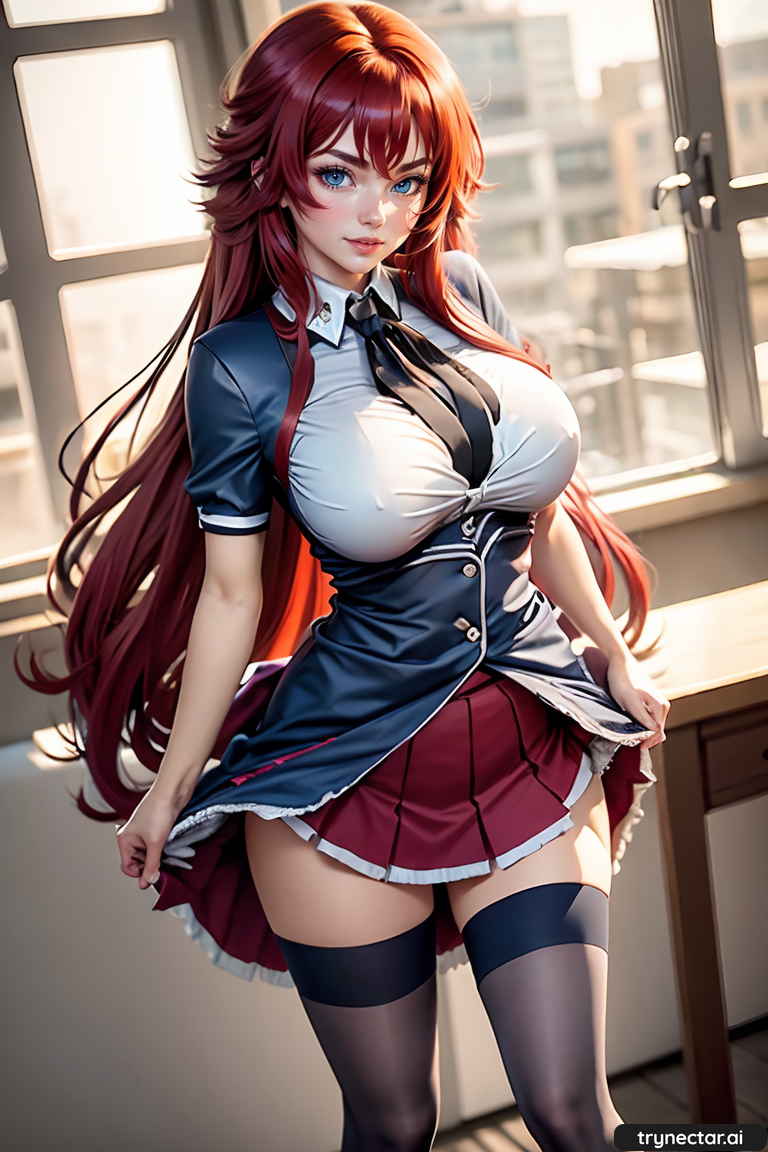 1girl ai_art ai_generated aiartcommunity aigirl anime animewaifu female_only hentai high_school_dxd long_hair nsfw red_hair rias_gremory solo_female stable_diffusion stablediffusionwaifu trynectar.ai