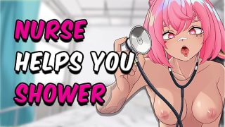 ASMR Nurse Cleans Your Cock in the Shower