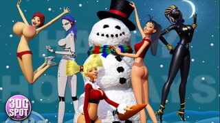 3DGSPOT – XXXmas Bimbo Dancers Shake Their Big Tits! 3D ANIMATION!