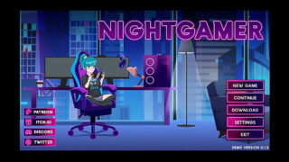 Chica gamer virtual cogiendo con nosotros mientras juega