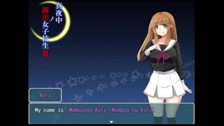 Hentai game. Beautiful blonde girl exposes herself on the street to fuck any man.