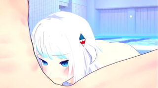 Hololive Hentai – Gawr Gura fucking a top fan